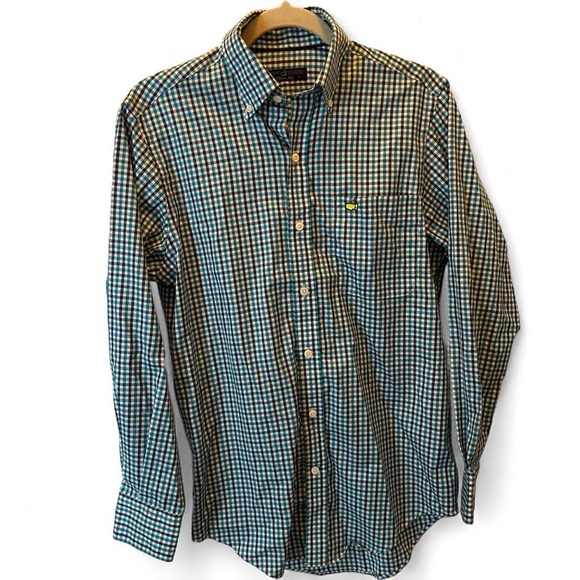 ⛳️ Masters Clubhouse Collection Men’s Button-Down Shirt | S | Italian-Made - Picture 3 of 8